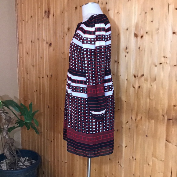 NWT LOFT Ann Taylor Small Petite Black & Red Dress - Picture 4 of 8